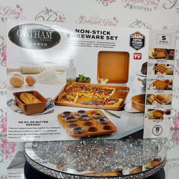 Gotham steel diamond Non-Stick Bakeware Set brand new as seen on tv - Picture 2 of 6